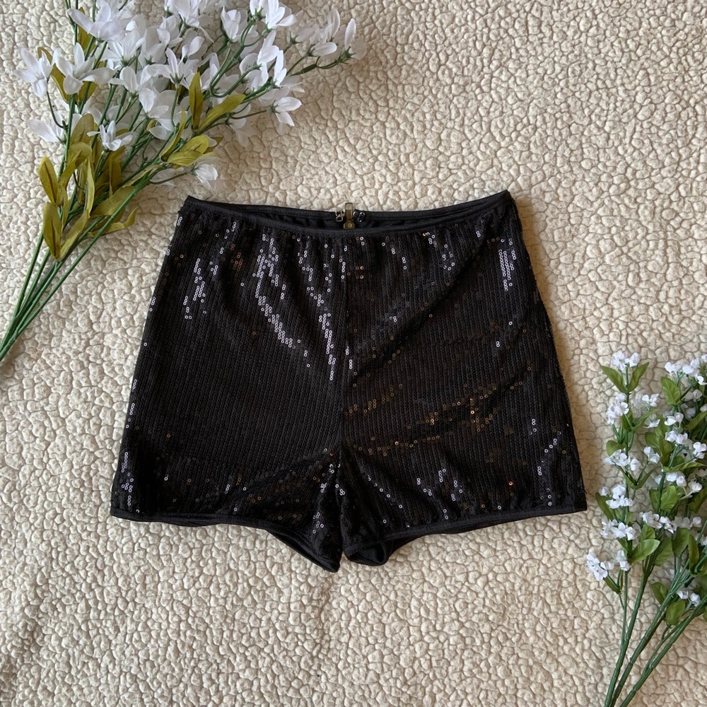 Forever 21 Black Sequin Shorts